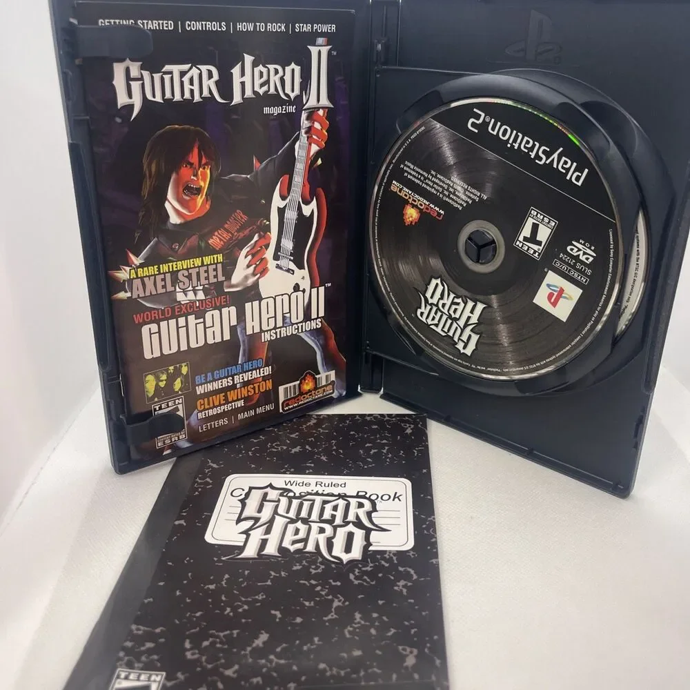 Guitar Hero & Guitar Hero 2 Dual Pack (Sony PlayStation 2 PS2, 2007)